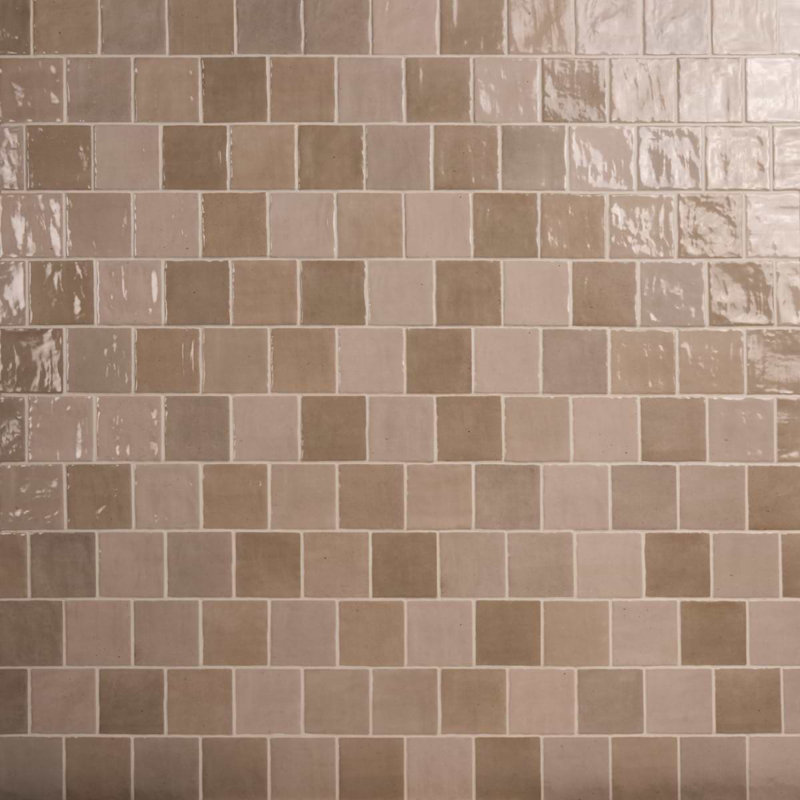 Portmore 4x4 Glazed Ceramic Tile, Taupe