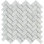 1" x 2" Marble Herringbone Mosaic Wall & Floor Tile