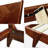 Gazelle Solid Wood Bed Frame with Artistic Patterned Headboard-22884379-43895568