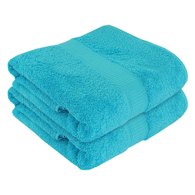 100% Cotton Midweight Bath Towel, Turquoise
