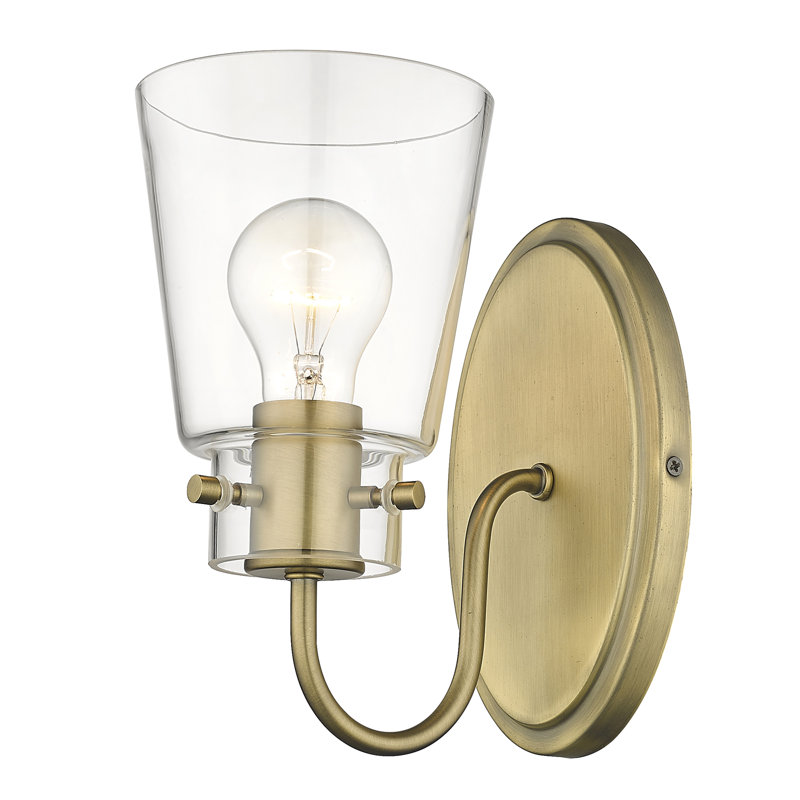 Dimmable Bath Sconce, Antique Brass