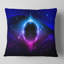 Étoile noire fractale - coussin imprimé abstrait-31040652-31040656