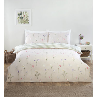 Mccauley Microfiber Floral Duvet Cover with Pillowcases