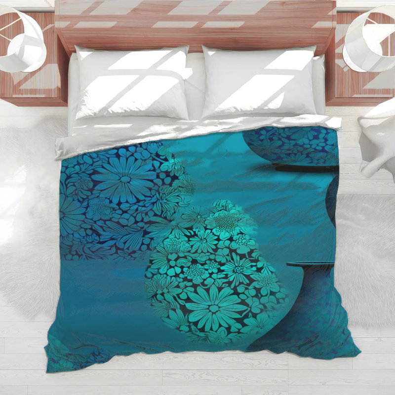 Édredon floral bohème Boho, Très grand lit