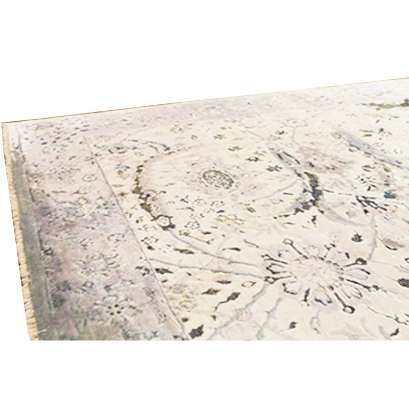 Hand-Knotted High-Quality Aqua Area Rug