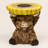 Highland Cow Stool with Sunflower Top