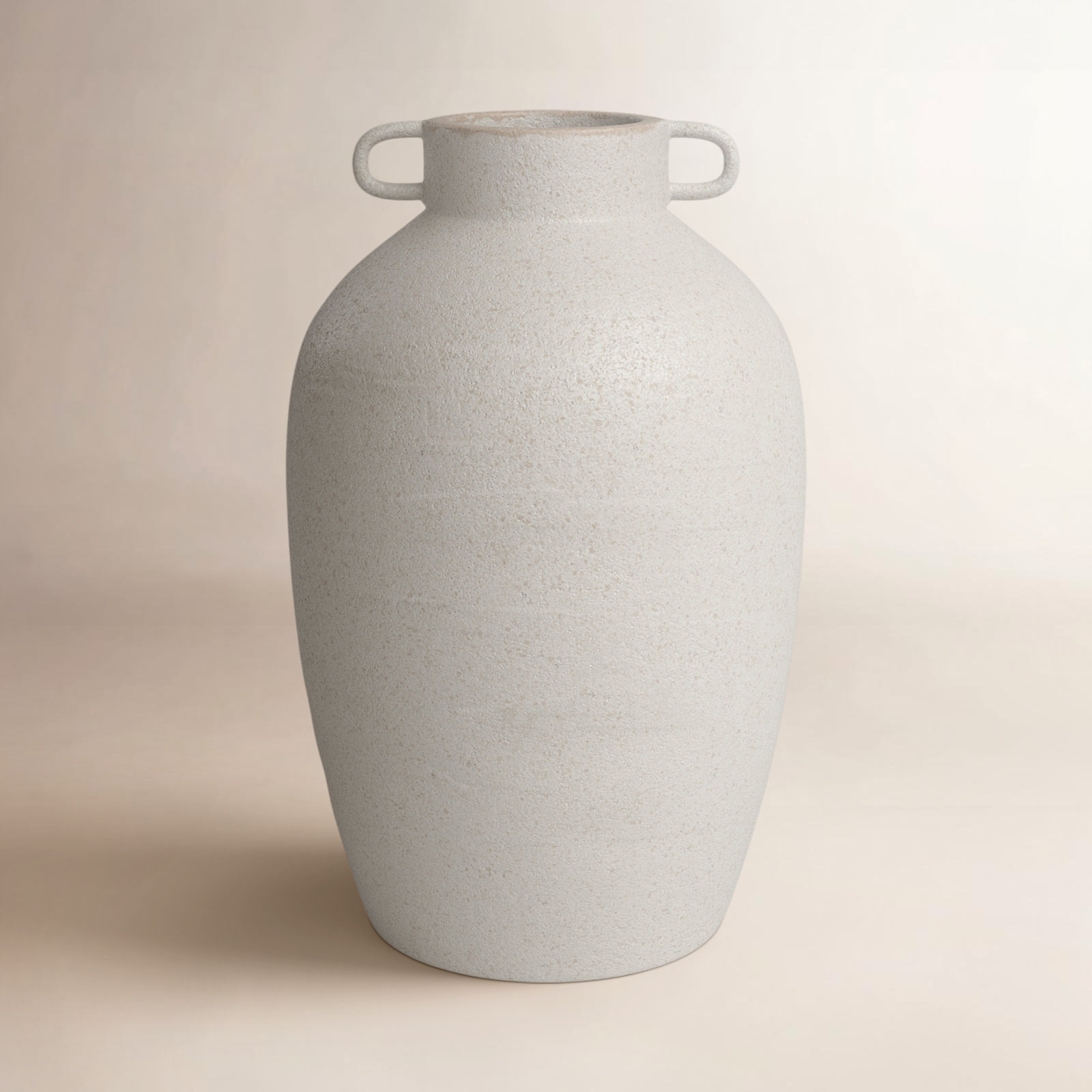 Ceramic Table Vase, White