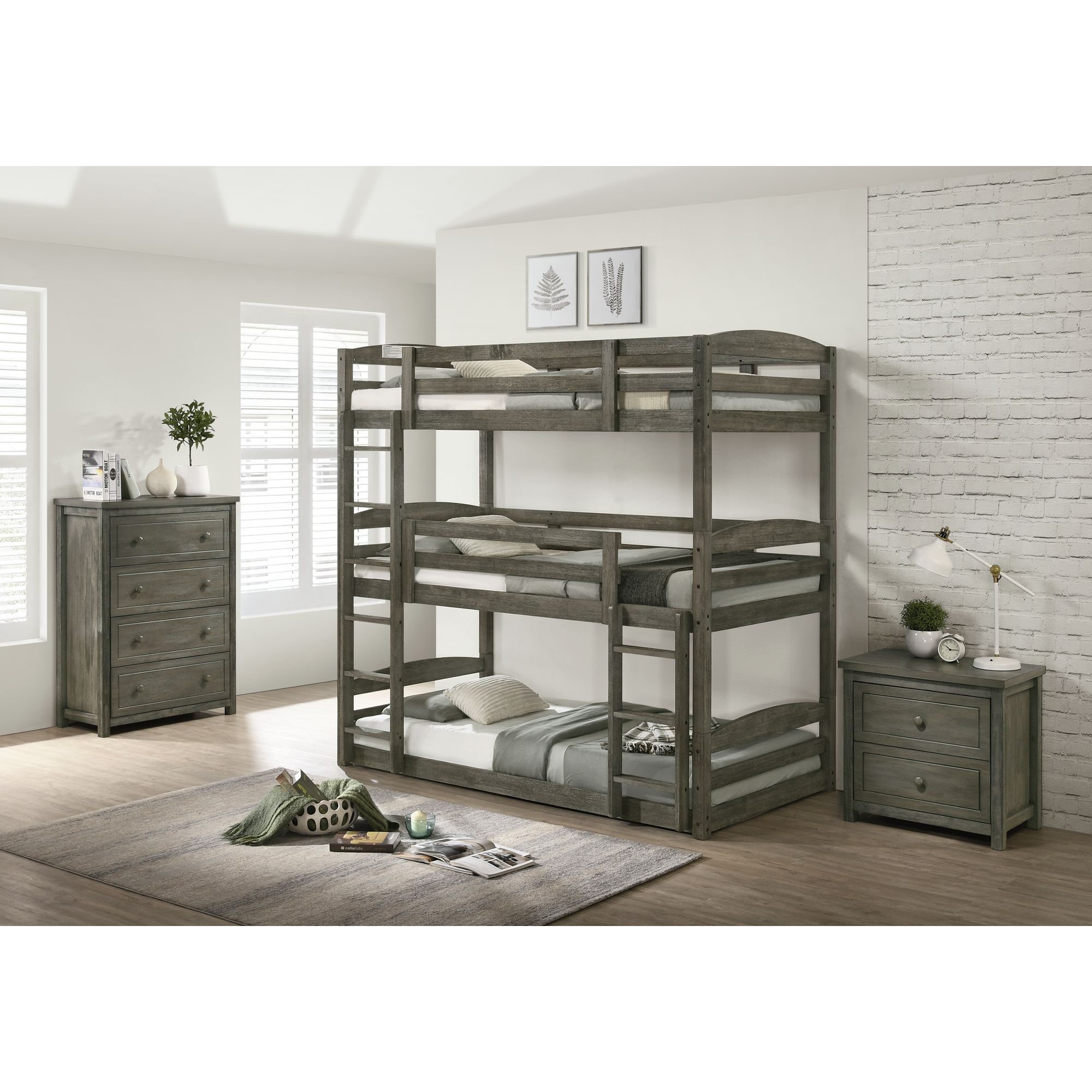 Twin bunk bed store set