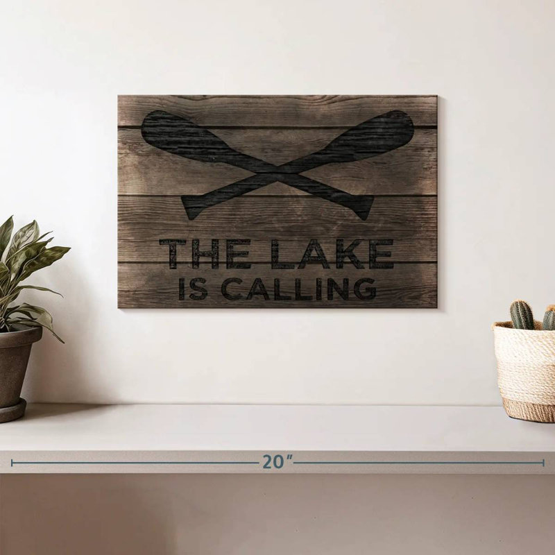 Senne Lake Is Calling, 8" H x 12" W