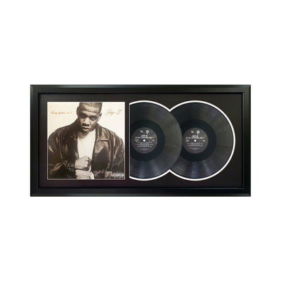 Jay-Z «In my Lifetime, Vol. 1», double disque encadré avec passe-partout noir