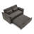 55" Velvet Two Seater Pull Out Sofa Bed