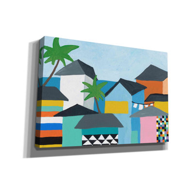 «Beachfront Property 3» par Jan Weiss, art mural sur toile