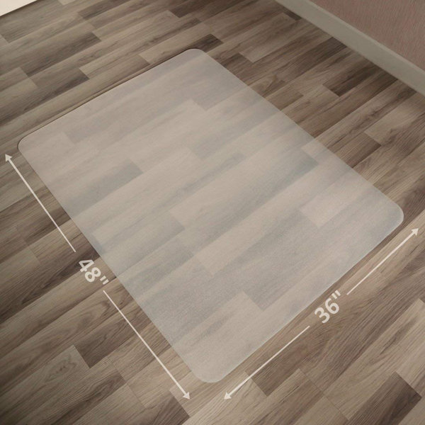 PVC Transparent Waterproof D' Water Rectangular Pad Wooden Floor Protection  Mat Non-slip Carpet Plastic Mat