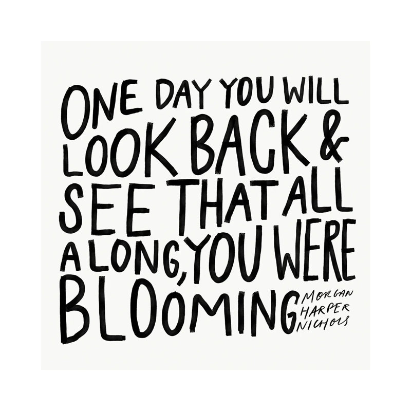 One Day Black And White by Morgan Harper Nichols - Wrapped Canvas Print, 66.04 cm H x 66.04 cm W x 1.91 cm D