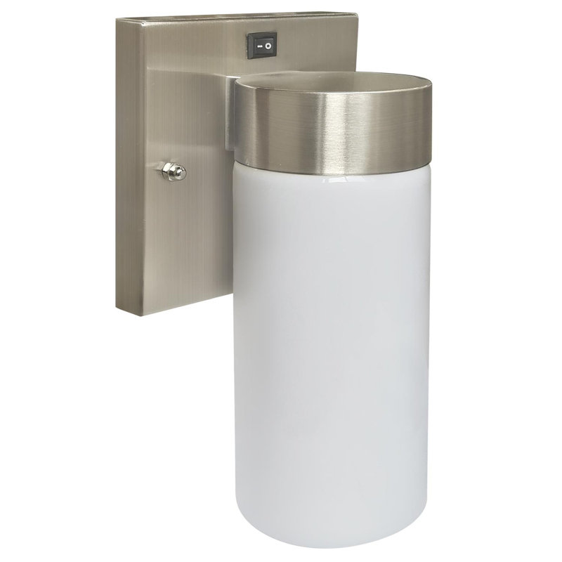 6 watts, DEL, à intensité variable, homologué ETL, finition nickel brossé, applique murale Moden, blanc chaud 3000K