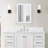 48 inch Engineered Stone Single Bathroom Vanity Top With Center Sink