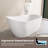 59'' Freestanding Acrylic Bathtub With Chrome Drain