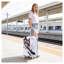 Valise à roulettes rigide 20 pouces en polycarbonate noir