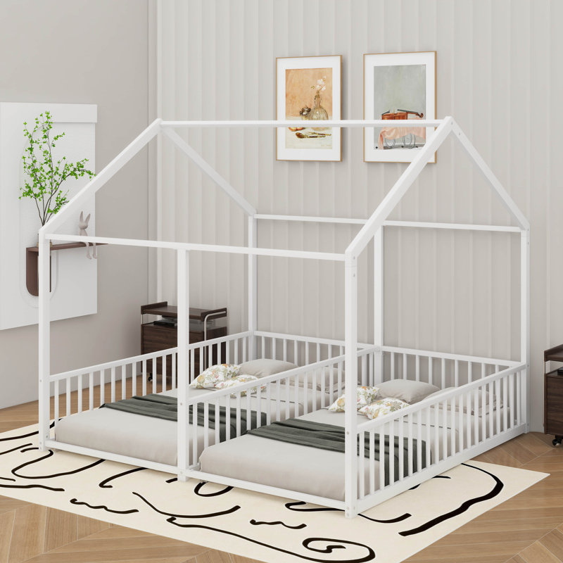 Lits plateforme simple, Blanc