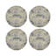 Sous-verres ronds en cuir végétalien Leopard Walk-119015328