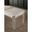 Banc antique classique blanc perle 1pc seulement avec pieds en acrylique et miroir en bois massif contemporain-1745243741