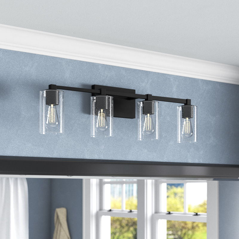 Keeley 4 - Light Dimmable Vanity Light, Clear