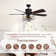 Datzer 52'' Industrial Ceiling Fan with Light Kit Reversible Motor and Dimmable