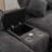 Grey 111" Sectional Upholstered With Two Removable , Double Cushion, Cup Holders, Ports And Storage Box Chenille 4 Pillows, Charging Hidden For Comfortable Living-260752464-260752467