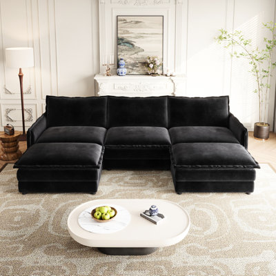 Upholstered Corduroy , 3 With 2 Footrests, Construction For Living Room High , Fabric Fascination
