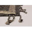 Tapis taupe en laine noué à la main noir 9 pi 3 po x 12 pi 1 po