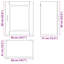 Armoire murale vidaXL-2006186325