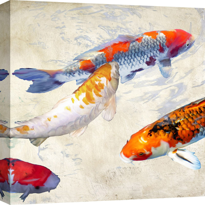 Koi 2 by Teo Rizzardi - Wrapped Canvas Print, 70cm H x 70cm W