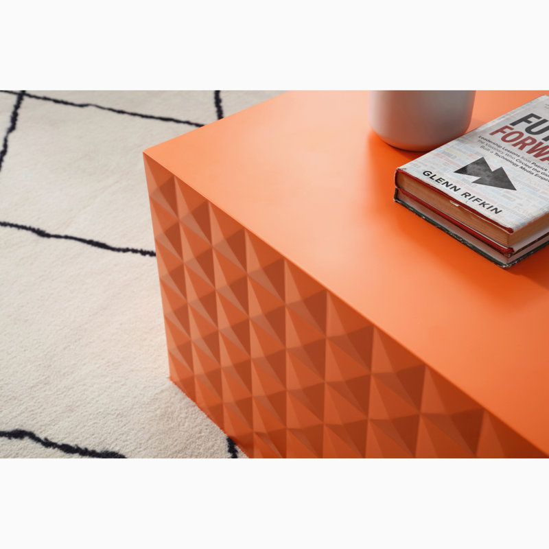 Marzia Living Room Table Set, Orange