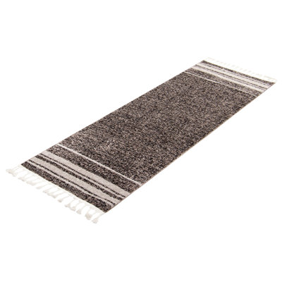 Tapis taupe / noir Whittney Earth