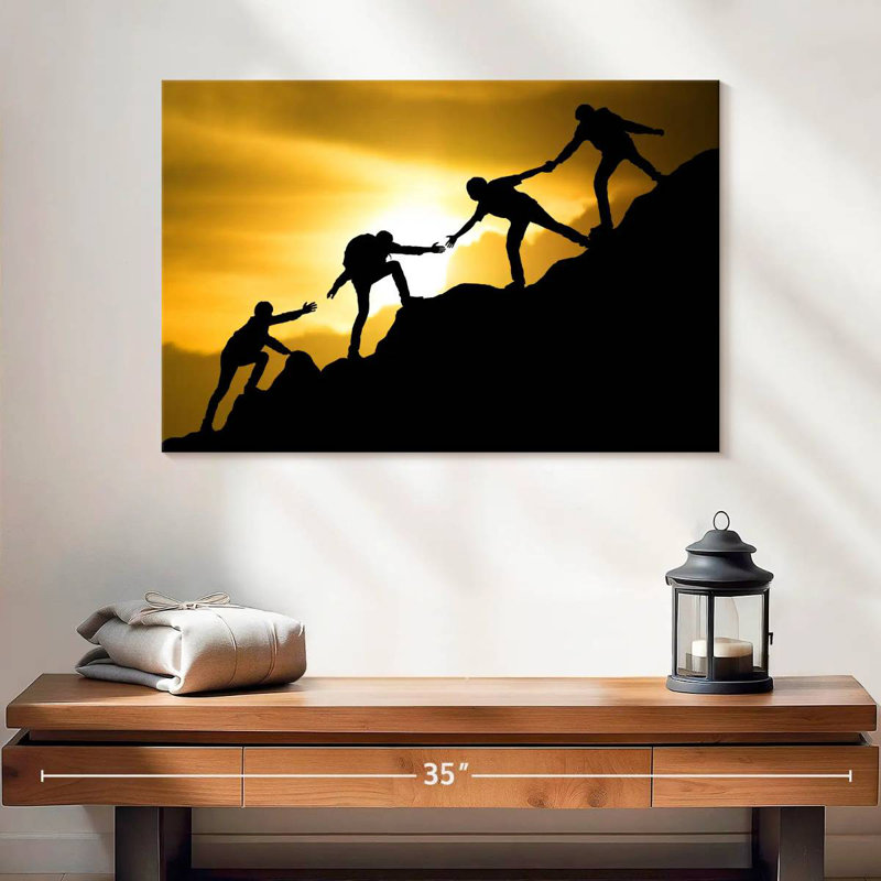 Sireci Climbing Teamwork, 16" H x 24" W