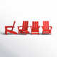 Ratcliff High-Density Polyethylene (HDPE) Outdoor Adirondack Chair Set