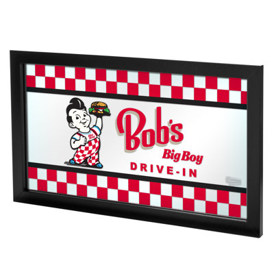 Bob's Big Boy Wood Wall Mirror