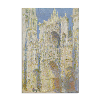 Art mural classique sur toile, façade de la cathédrale de Monet par one1000paintings