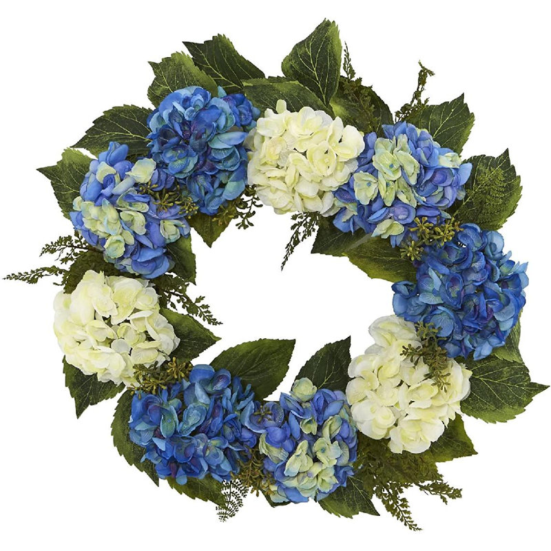 Couronne en plastique 24 po, Bleu / vert, H 24 po x l 24 po x P 6,25 po