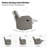 Sumbul Genuine Leather Upholstered Swivel Rocker Recliner-98582912