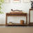 50.39" Brown Rectangular Solid Wood Console Table