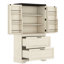 Armoire à tablette beige antique - augmente votre chambre à coucher, salon, organisation de couloir moderne améliore l'apparence-667950748-667950749