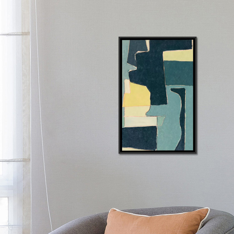 «Blue Note II», reproduction sur toile, H 26 po x l 18 po x P 1,5 po, Toile tendue, Aucun mat