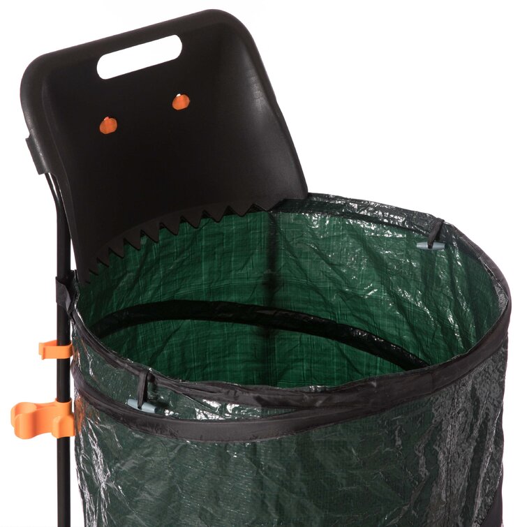 30 Gal.-42 Gal. Lawn and Leaf Trash Bag Holder Opens Bags for Easy Filling  No assembly required, Leaf Collecting Tool B00BGU7XAS - The Home Depot