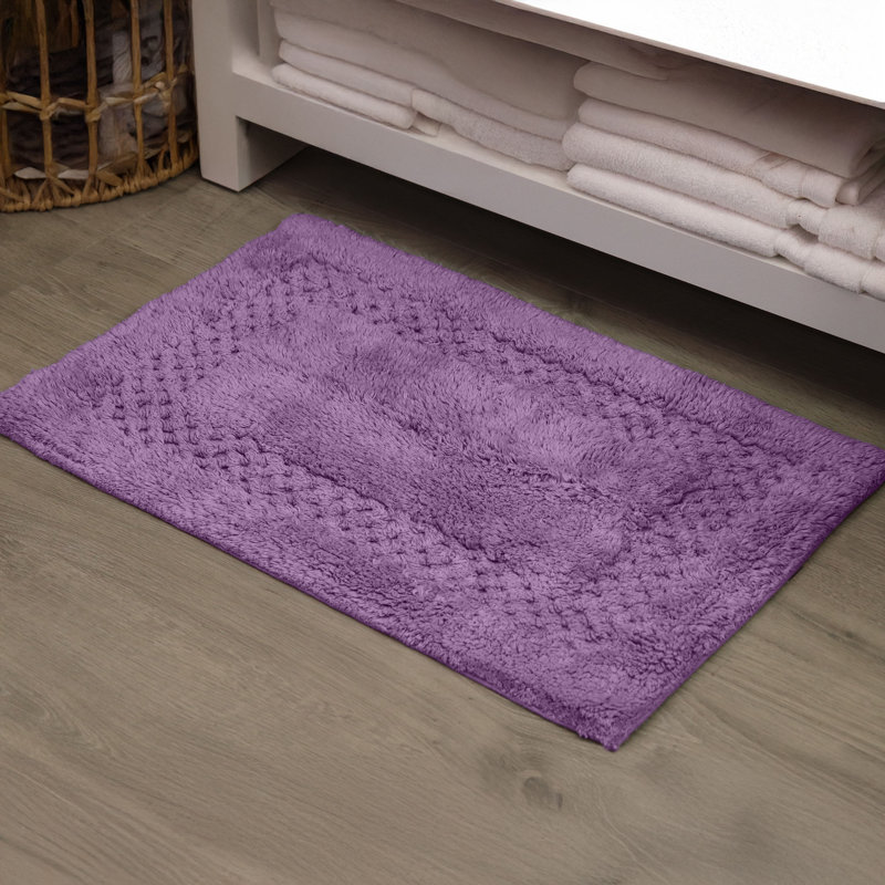 Antigona Soft Bath Rug, 17" W x 24" L, Purple