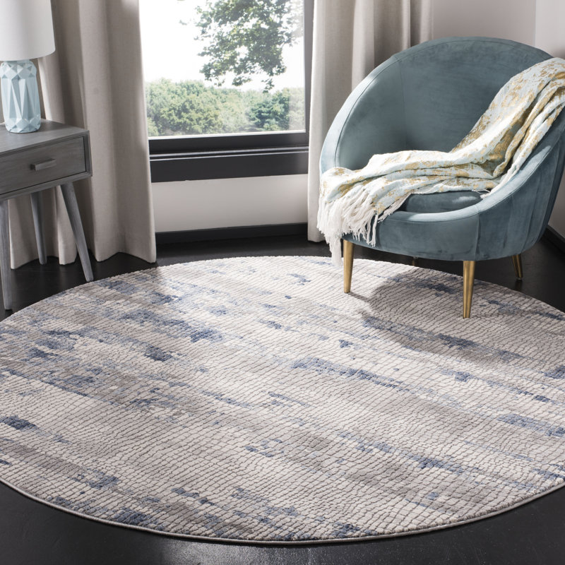 Wendi Performance Abstract Rug, Round 6'7"