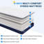 Matelas hybride en mousse viscoélastique gélifiée mi-ferme 8 po Avenco-1826638421