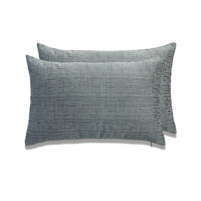 SEATTLE SOLID Cotton Blend Reversible Throw Pillow