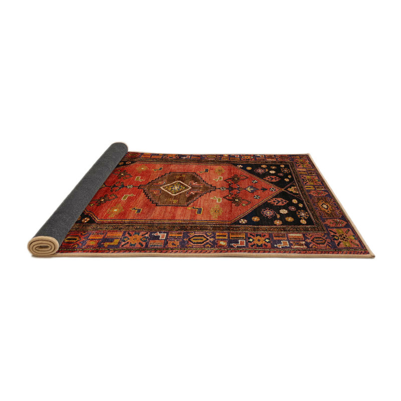 Tapis traditionnel rouge / noir Penacook, Rectangle 8 pi x 10 pi