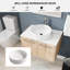 Ensemble de meuble-lavabo mural simple 30 po